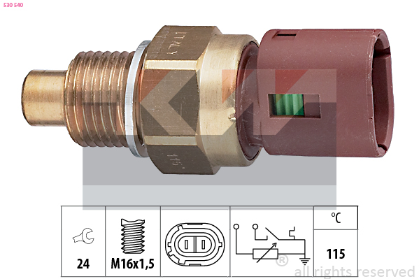 Senzor,temperatura lichid de racire 530 540 KW